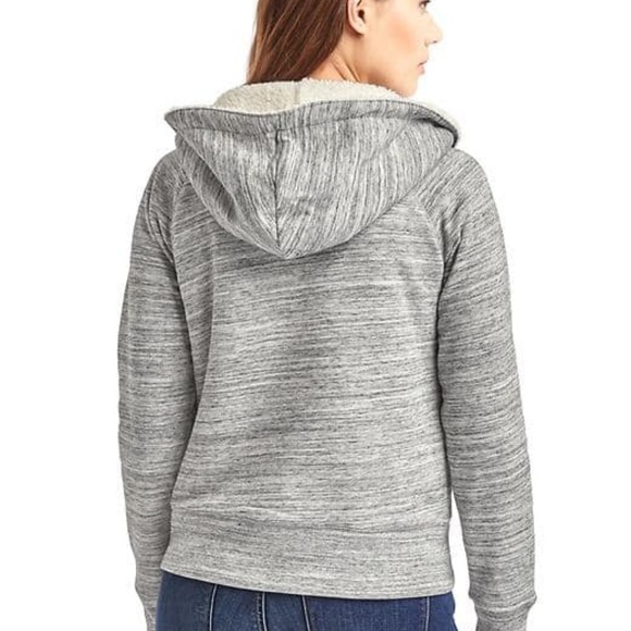 Gap Sherpa zip hoodie, size XL, NWT - Picture 3 of 6